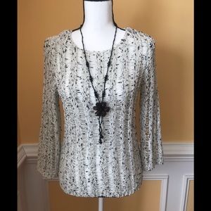 Chico’s Threaded Knit Sweater